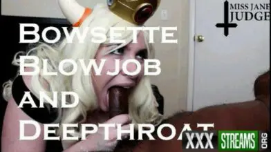 Jane Judge Bowsette Blowjob and Deepthroat 2024