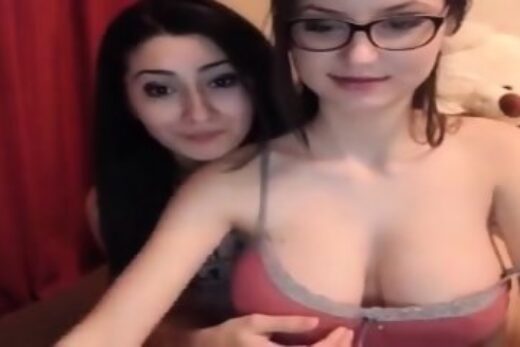 2 Cam Girls Touching Big Boobs Show Gurl