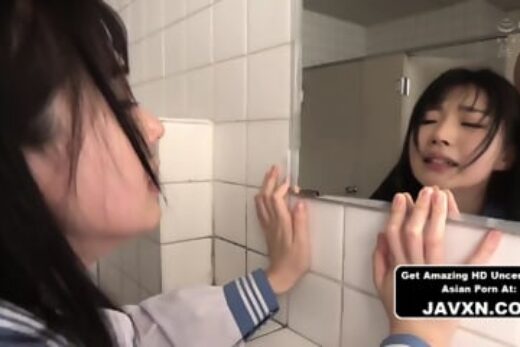 Shy Japanese Teen Taken In The Bathroom